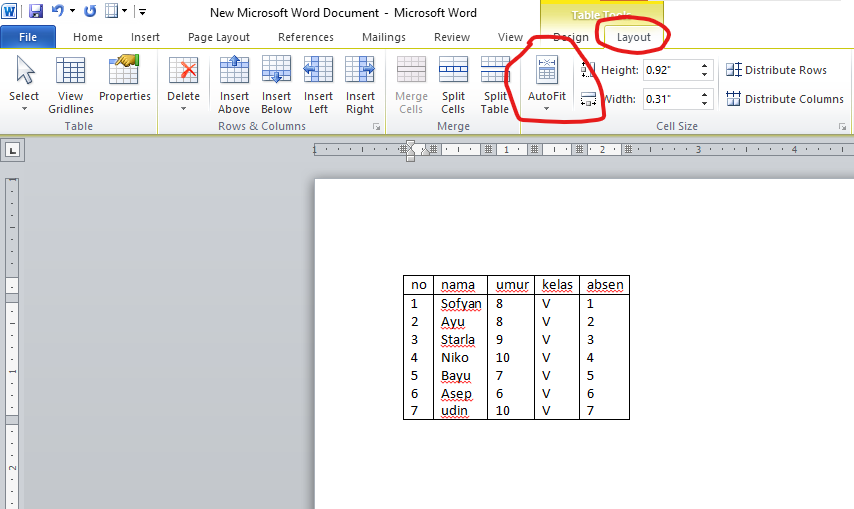 Cara Mudah Merapikan Table Di Ms Word Tanpa Ditarik