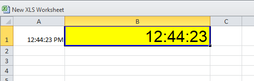 Cara Membuat Jam Di Ms Excel